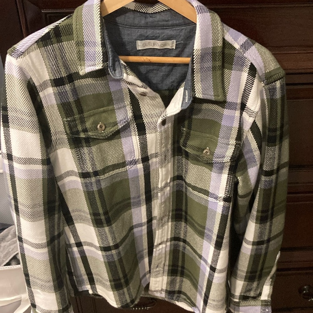 Outerknown blanket shirt green